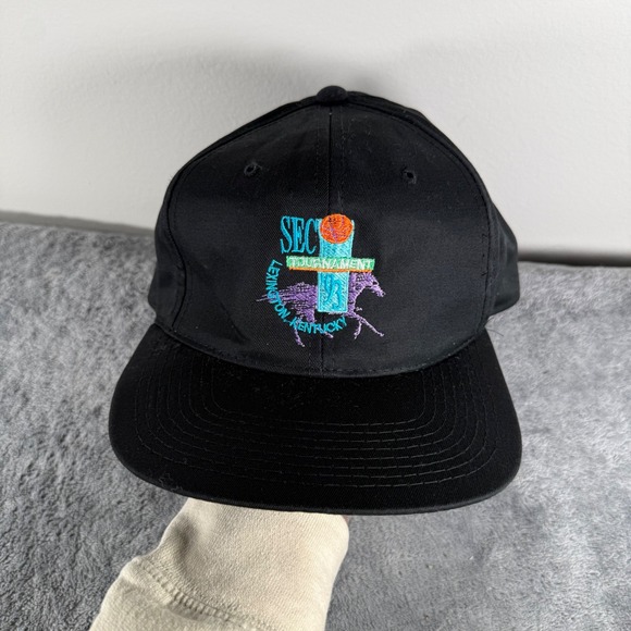 Yupoong Other - Yupoong Snapback Hat OSFA Black Vintage 1993 SEC Tournament Lexington Kentucky